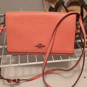 Pink Coach Crossbody Purse